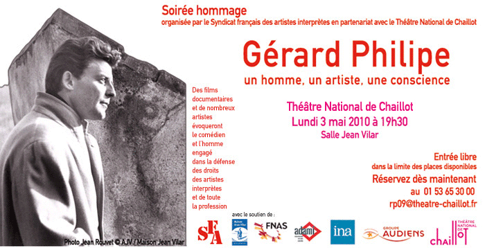 soirée hommage Gérard Philipe
